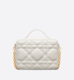 DIOR CARO BOX BAG Latte  Calfskin. - Image 5