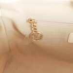 Small Deauville Shopping Bag White Boucle Light Gold Hardware. - Image 3