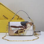 2 color handmade illustration bag.