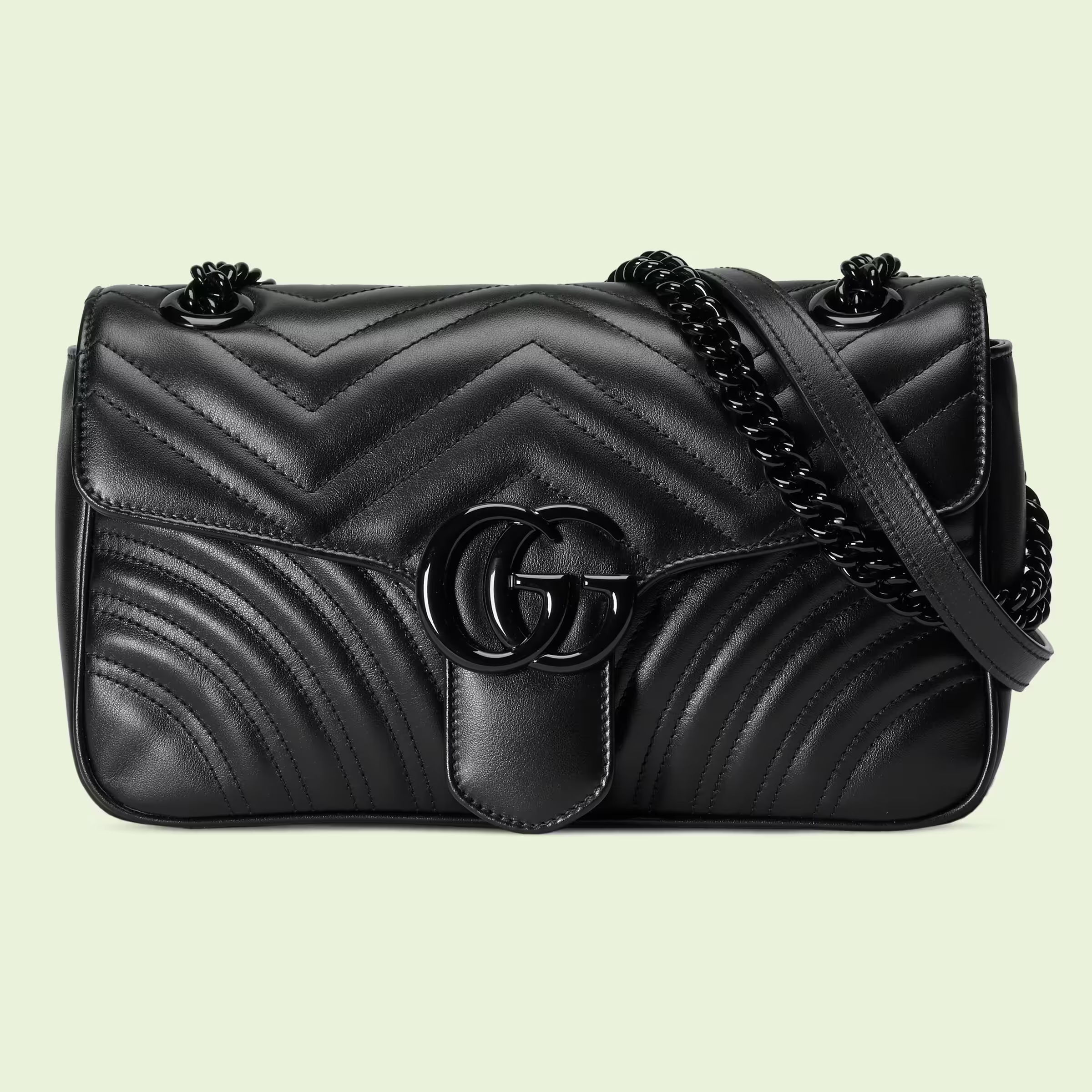 13E4A39B-D6FE-4DEC-43CD-ADB1ECD9F746.png hand small shoulder bag - Black Leather. - Image 1