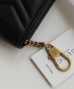 hand Mini Black Leather Cross Body Bag 488426 Black. - Image 4