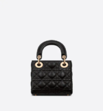MINI LADY DIOR BAG Black. - Image 4