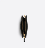 DIOR CARO ZIPPED POUCH WITH CHAIN Black. - Image 3