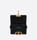 30 MONTAIGNE BOX BAG Black Box Calfskin. - Image 4