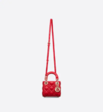 MICRO LADY DIOR BAG Scarlet Red. - Image 4