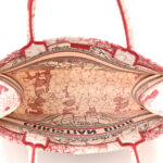 CHRISTIAN DIOR Canvas   Book Tote Red White. - Image 4