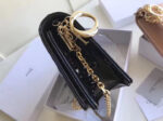 Dior Lady Dior Clutch With Chain In Black Patent. - Image 5