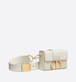 30 MONTAIGNE BOX BAG Latte Box Calfskin.