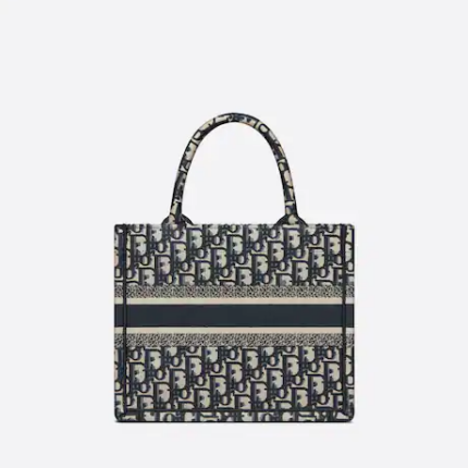 SMALL DIOR BOOK TOTE Blue Dior (26.5 x 21 x 14 cm).