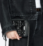 DIOR CARO BOX BAG Black  Calfskin. - Image 5