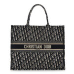 CHRISTIAN DIOR Oblique Large Book Tote Blue.