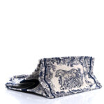 CHRISTIAN DIOR Canvas Toile Book Tote Blue.