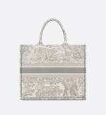 LARGE DIOR BOOK TOTE Gray Toile de  (42 x 35 x 18.5 cm). - Image 3