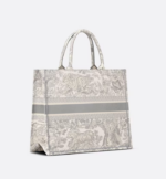 LARGE DIOR BOOK TOTE Gray Toile de  (42 x 35 x 18.5 cm). - Image 4