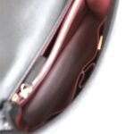 Small Coco Handle Flap Bag Black Caviar Light Gold Hardware.