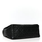 CHRISTIAN DIOR Calfskin Cannage Caro Bag Black. - Image 4