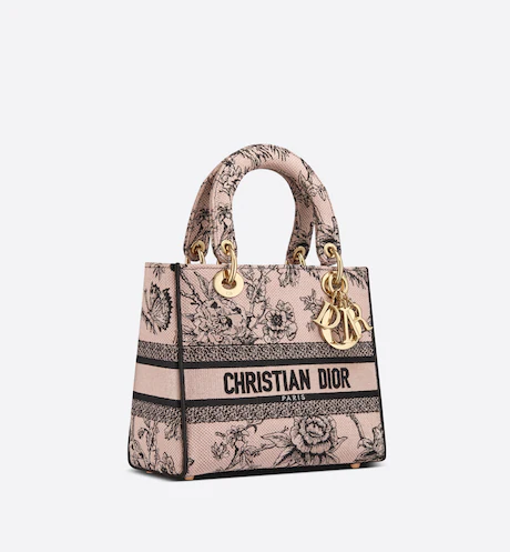 8A29D0D1-E370-AAB2-2FC1-F3C0EFBC9CD0-1 LADY D-LITE BAG Powder Pink Dior. - Image 1