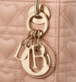 MICRO LADY DIOR BAG Pink  with Heart Motif.