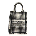 CHRISTIAN DIOR  Mini Book Tote Phone Bag Black White. - Image 3