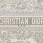 LARGE DIOR BOOK TOTE Gray Toile de  (42 x 35 x 18.5 cm).