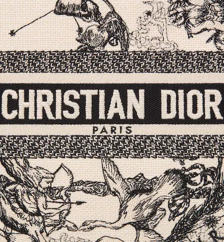 A953DFC3-1C38-443C-BD74-9DD82868BEE4-1 SMALL DIOR BOOK TOTE Latte Toile de (26.5 x 21 x 14 cm). - Image 1