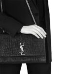 Large Kate Bag In Black Crocodile L. - Image 5