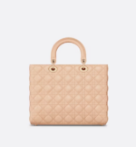 LARGE LADY DIOR BAG Sand Pink.
