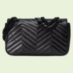 hand small shoulder bag - Black Leather. - Image 2