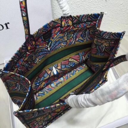 Dior Book Tote Bg In Butterfly Canvas.