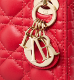 MICRO LADY DIOR BAG Scarlet Red. - Image 5