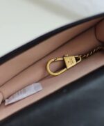 hand Mini Black Leather Cross Body Bag 488426 Black. - Image 3