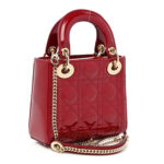 CHRISTIAN DIOR Mini Lady Dior Red. - Image 3