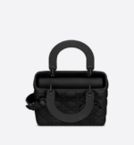 SMALL LADY DIOR MY  BAG Black  Calfskin. - Image 2