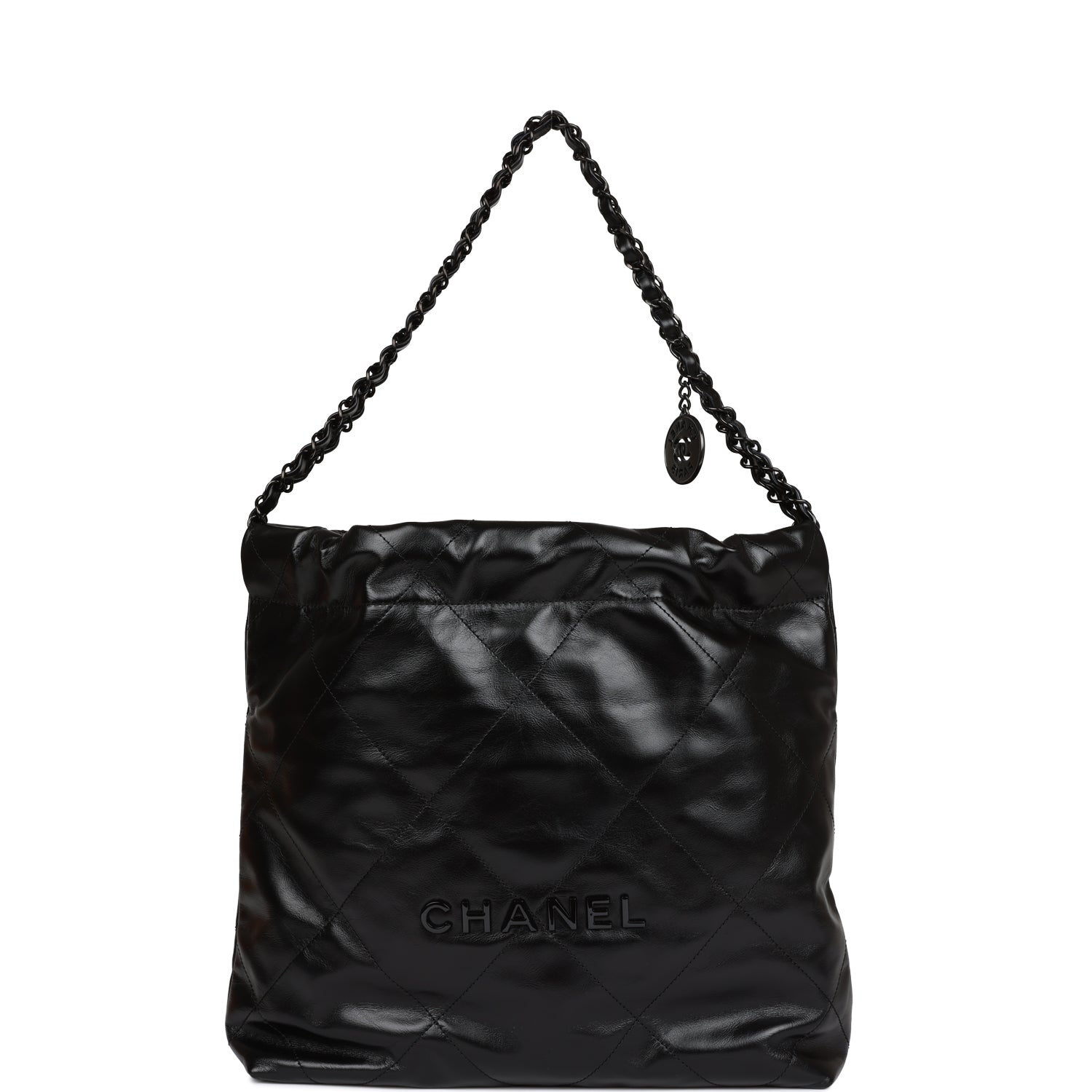 EE44074A-706F-BD30-5D0E-1DCF55BD7594-1 Small Bag Black Black Hardware. - Image 1