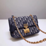 Dior Dioraddict Flap Bag In Blue Oblique Canvas. - Image 2