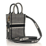 CHRISTIAN DIOR  Mini Book Tote Phone Bag Black White.
