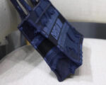 Dior Mini Book Tote Bag In Blue Camouflage Canvas. - Image 4