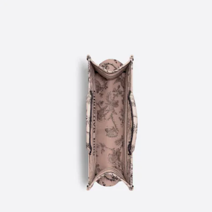 LARGE DIOR BOOK TOTE Powder Pink Dior  (42 x 35 x 18.5 cm).
