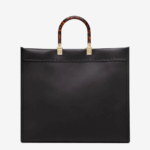 Sunshine Large - Black leather shopper. - Image 5