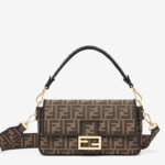 Baguette Jacquard FF fabric bag.